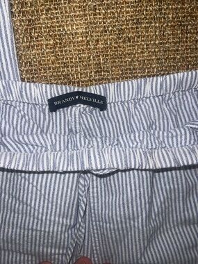 Brandy Melville Blue & White Pinstripe Pull-On Pants